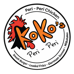 Koko's Peri Peri Takeaway logo.